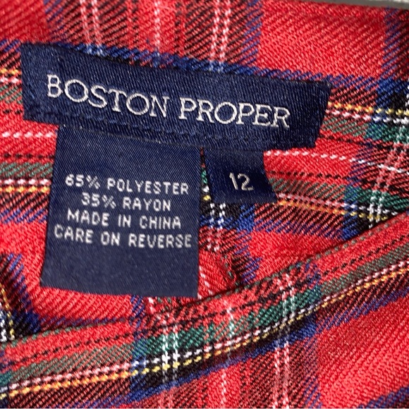 Boston Proper plaid mini skort. - Picture 2 of 13
